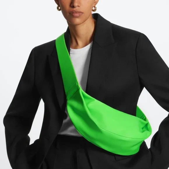 COS Bags Nwot Cos Vegan Leather Crossbody Bag Bright Green Desserto Poshmark